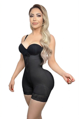 Faja Short Strapless Bootylicious FP1570 | Doble Talla 3 Filas de Broches – Cuerpo Reloj de Arena