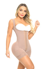 Faja Magic Short Corto con Tirante Ancho y Broche en Hombro F15661 | Compresión Postquirúrgica y Realce Natural amplio