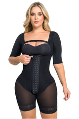 Faja Power Up Maxi Media Pierna con Mangas FM3108 | Realce Prehormado Ultrainvisible Maxi