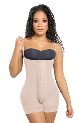 Faja Power Up Maxi Strapless Short Extra Corto FE3101 | Realce Prehormado Ultrainvisible