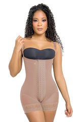 Faja Power Up Maxi Strapless Short Extra Corto FE3101 | Realce Prehormado Ultrainvisible