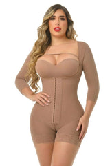 Faja Short con Mangas Booty Love FS9574 | Doble Talla Etapa 2 Alta Compresión – 3 Broches
