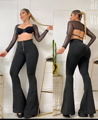 LEGGINS BOOTYUP BOTA CAMPANA CON CIERRE LG2779