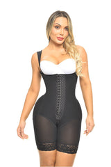 Faja Magic Short Media Pierna con Tirante Ancho FP1566 | Compresión Etapa 3 y Realce Natural Amplio