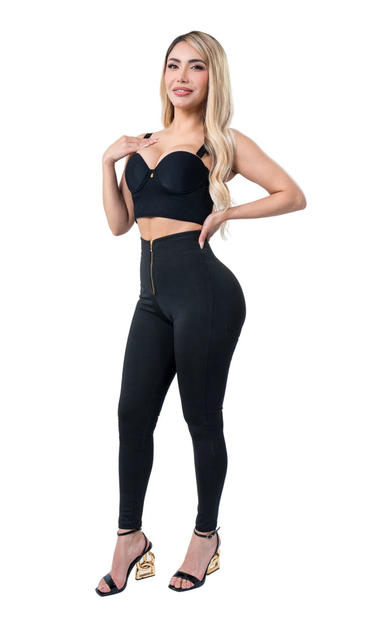 Leggings EXOTIC Skinny con Cierre LG2778 | Realce Natural
