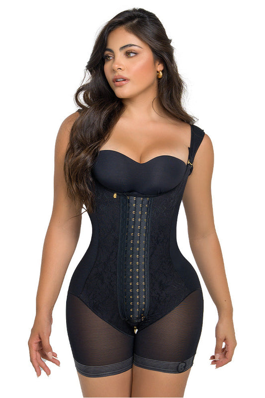 Faja Tirante Confort Short Corto con Encaje y 4 Niveles de Ajuste |Soy Riqueza –  Labella Majesty