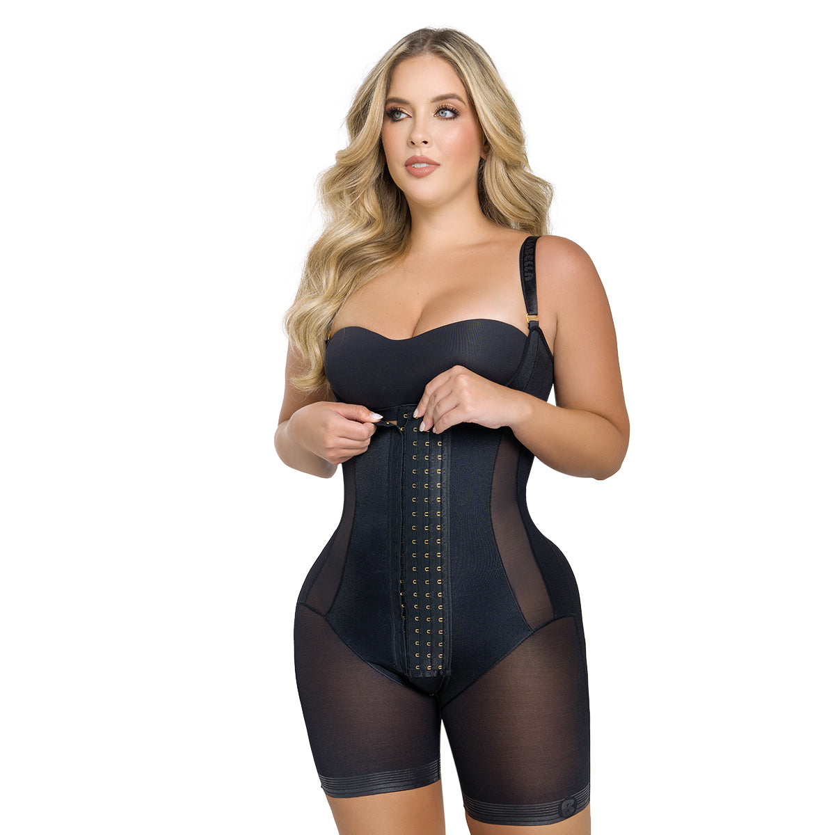 Soy Actitud – Faja Espalda Alta Short Media Pierna Sexy con 4 Niveles de Ajuste | Labella Majesty