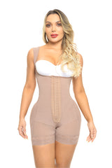 Faja Magic Short Corto con Tirante Ancho y Broche en Hombro F15661 | Compresión Postquirúrgica y Realce Natural amplio
