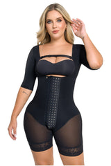 Faja Power Up Maxi Media Pierna con Mangas FM3108 | Realce Prehormado Ultrainvisible Maxi