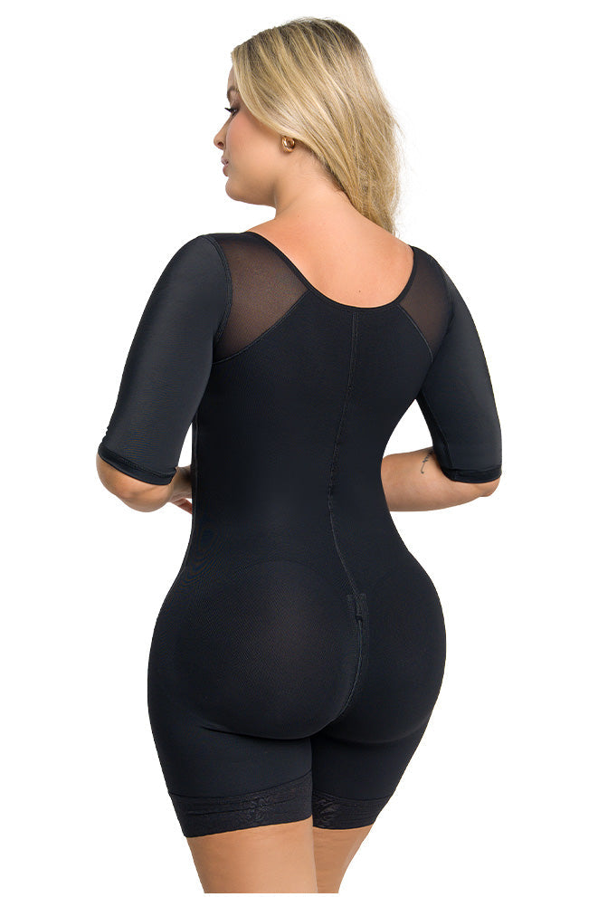 Soy Fortaleza -  Faja Control Total con Mangas Media Pierna con 4 Niveles de Ajuste Maxi Ultrainvisible| Labella Power Up