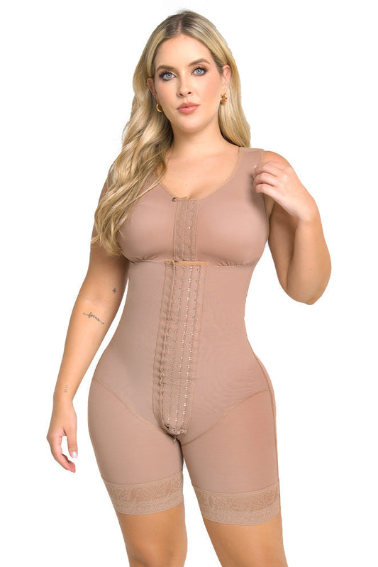 Faja Control Total con Brasier Media Pierna con 4 Niveles de Ajuste Maxi Ultrainvisible|Soy Poder - bella Power Up