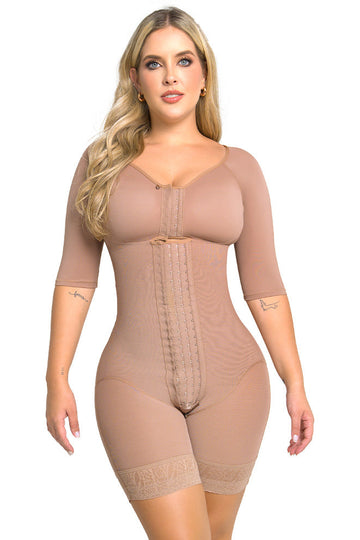 FM3110 LABELLA FAJA MEDIA PIERNA CON BRASIER Y MANGAS POWER UP MAXI