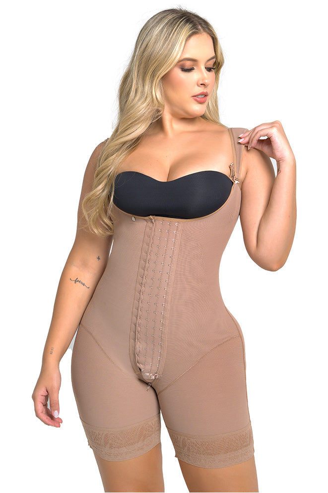 Soy Resistencia - Faja Tirante Confort Short media pierna con 4 Niveles de Ajuste Maxi Ultrainvisible | Labella Power Up