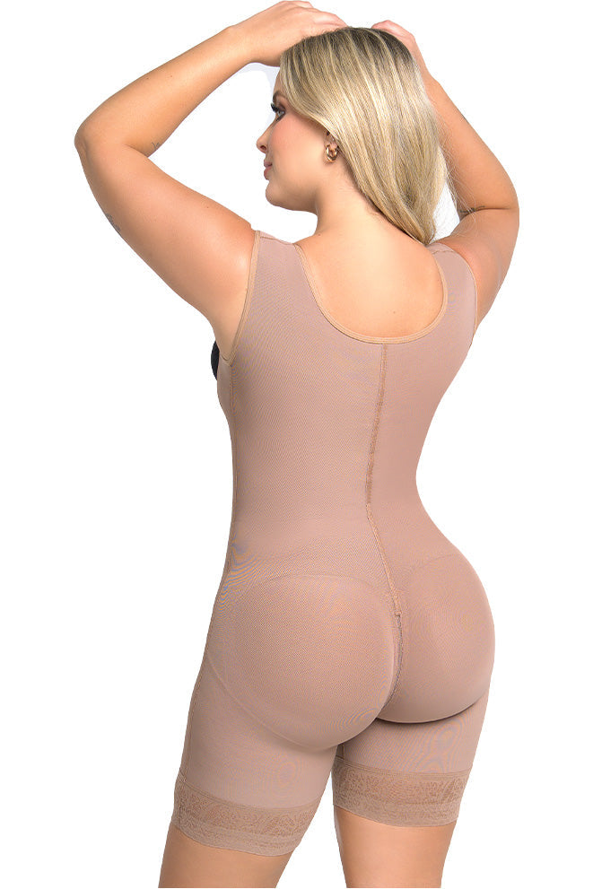 Soy Resistencia - Faja Tirante Confort Short media pierna con 4 Niveles de Ajuste Maxi Ultrainvisible | Labella Power Up