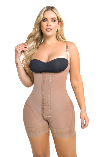 FS3105 LABELLA FAJA CORTA ESPALDA ALTA POWER UP MAXI 4 BROCHES
