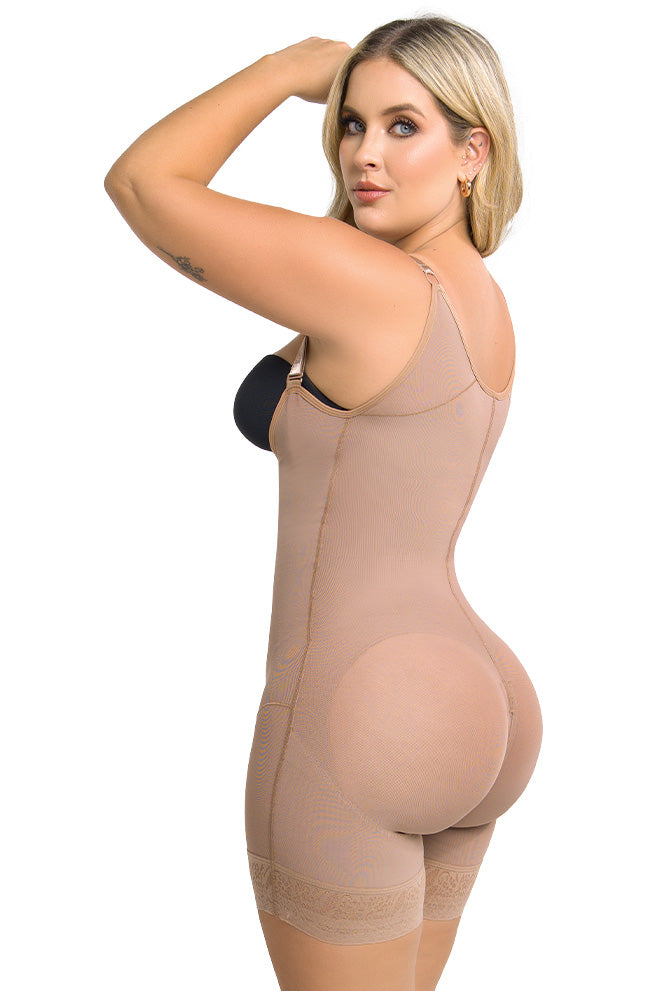 Soy creadora - Faja Espalda Alta Short Corto con 4 Niveles de Ajuste SheerMaxi Ultrainvisible | Labella Power Up