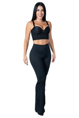 LEGGINGS CON FAJA SHORT BBLUXURY DOBLE REALCE CAMPANA LEVANTA POMPA Y CONTROL ABDOMEN