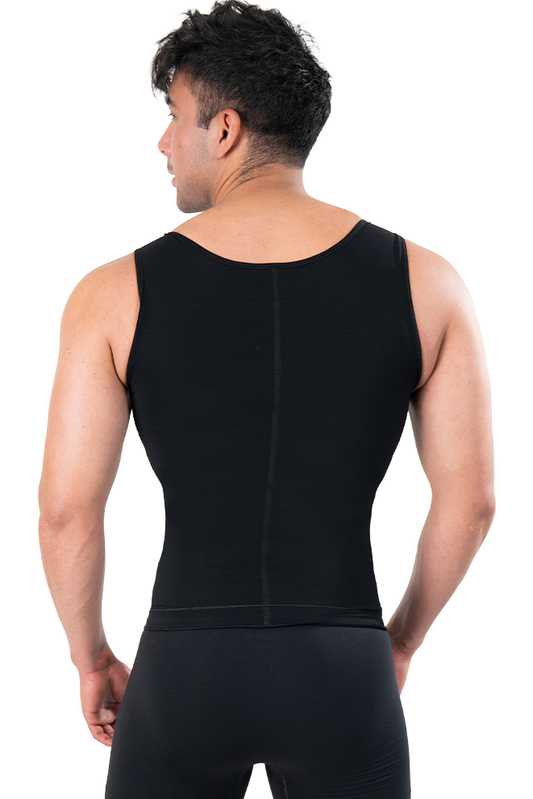 Chaleco Moldeador Masculino con Cierre CH3031 | Control Abdominal y Soporte de Espalda