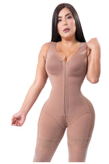 Faja Short Media Pierna con Brasier MaxiGlúteos 2 lineas de ajuste FM3552 | Soporte y Levantamiento Máximo