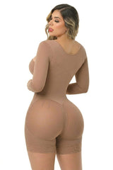 Faja Short con Mangas Booty Love FS9574 | Doble Talla Etapa 2 Alta Compresión – 3 Broches