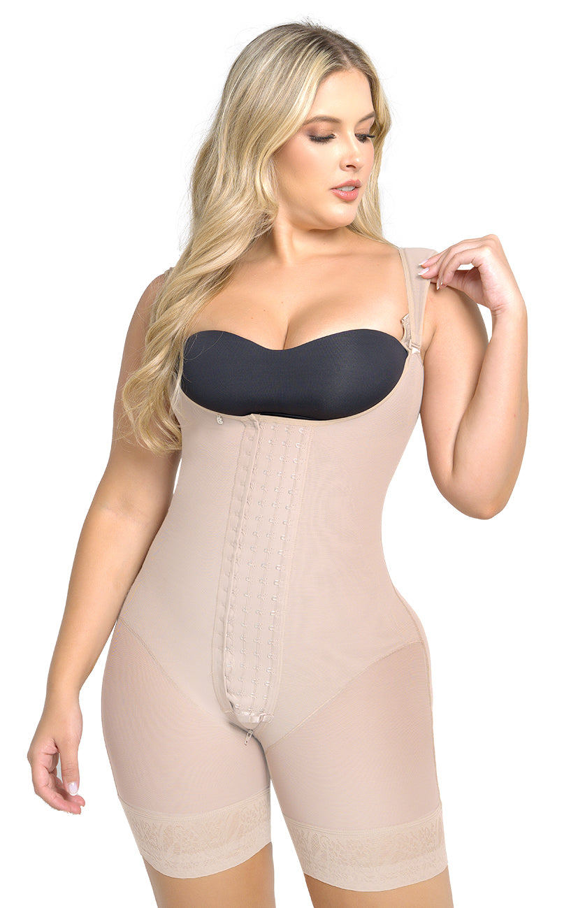 Soy Resistencia - Faja Tirante Confort Short media pierna con 4 Niveles de Ajuste Maxi Ultrainvisible | Labella Power Up