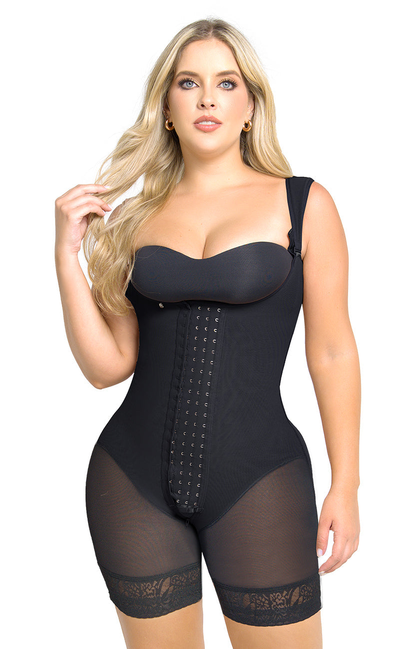Soy Resistencia - Faja Tirante Confort Short media pierna con 4 Niveles de Ajuste Maxi Ultrainvisible | Labella Power Up