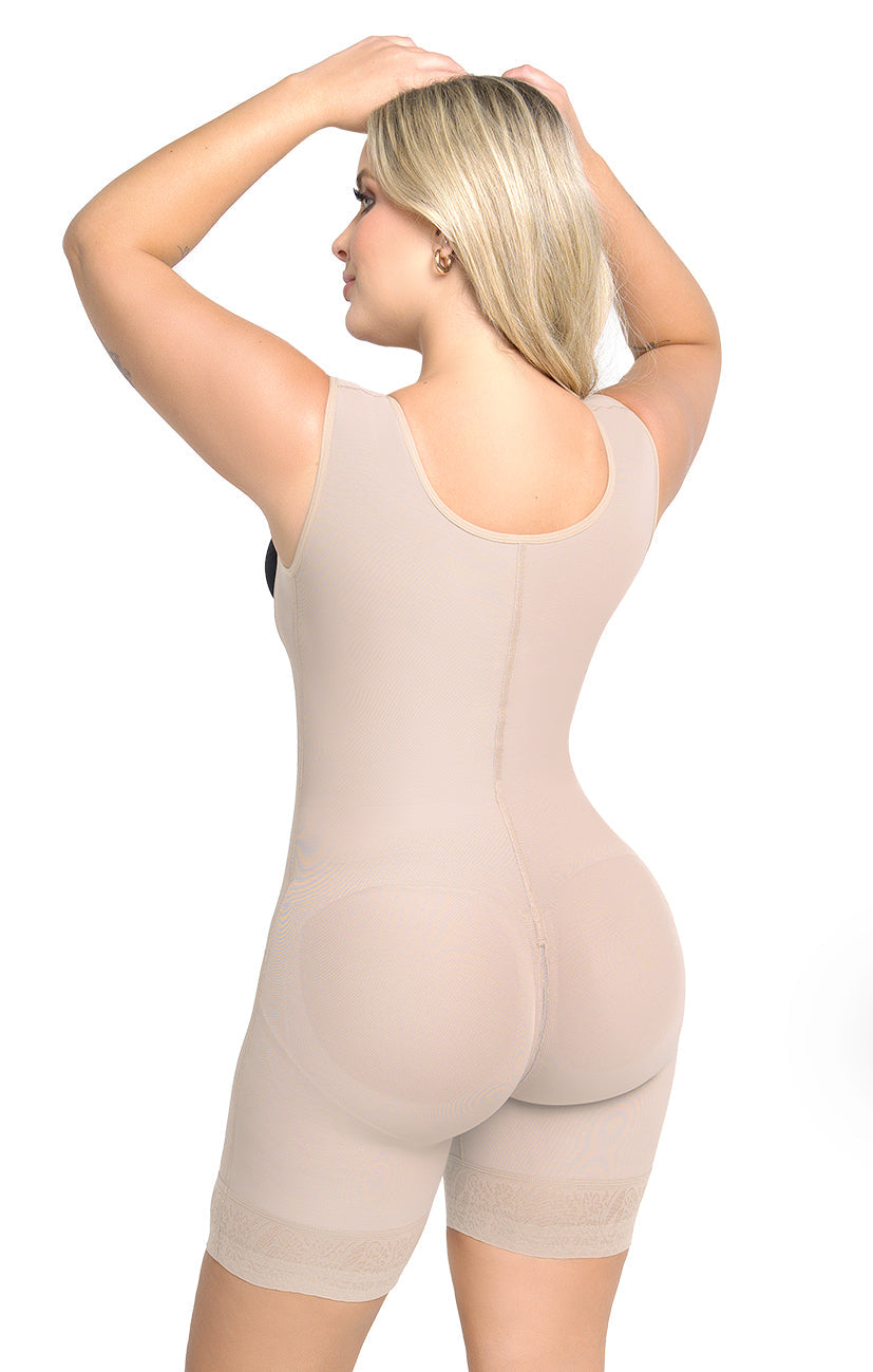 Soy Resistencia - Faja Tirante Confort Short media pierna con 4 Niveles de Ajuste Maxi Ultrainvisible | Labella Power Up