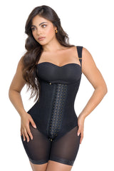 Faja Tirante Confort Short Media Pierna Ultra Cintura Extrema con 4 Niveles de Ajuste 9 varillas |Soy Encantadora –  Labella Majesty