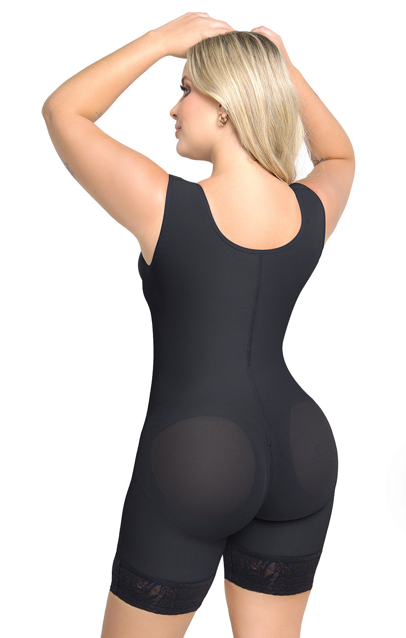 Soy Resistencia - Faja Tirante Confort Short media pierna con 4 Niveles de Ajuste Maxi Ultrainvisible | Labella Power Up