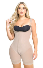 Faja Media Pierna Etapa 3 Power Up Maxi con Tirantes Acolchados FM3107 | Realce Prehormado Ultrainvisible