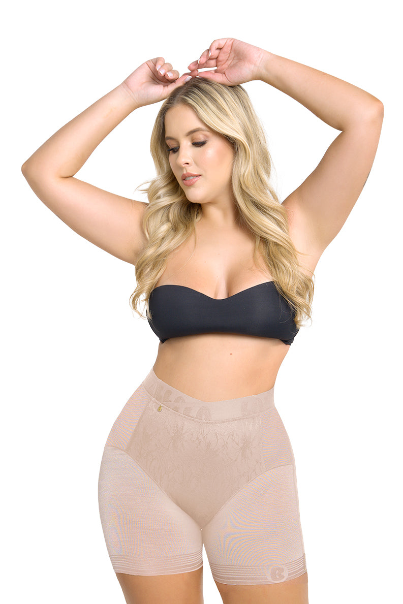 Soy Alegría – Panty Short Moldeador con Encaje Corto a la Cintura | Labella Majesty