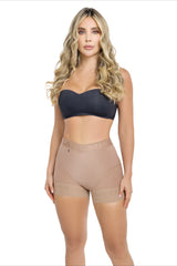 Short Extracorto Talle Medio Power Up Sheer Maxi SE3202 | Doble Realce y Control de Abdomen bajo