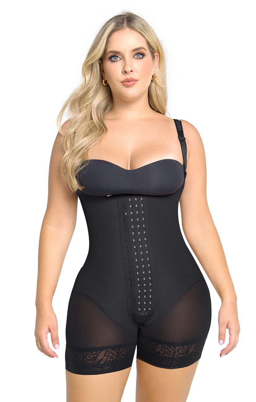 Soy creadora - Faja Espalda Alta Short Corto con 4 Niveles de Ajuste SheerMaxi Ultrainvisible | Labella Power Up