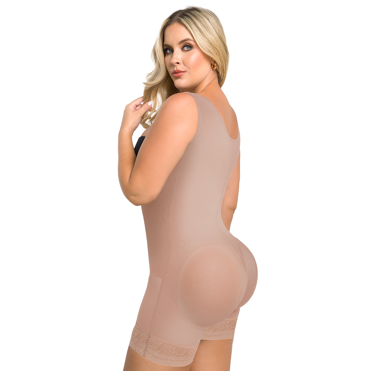 Soy Suficiente - Faja Tirante Confort Short Corto con 4 Niveles de Ajuste SheerMaxi Ultrainvisible| Labella Power Up
