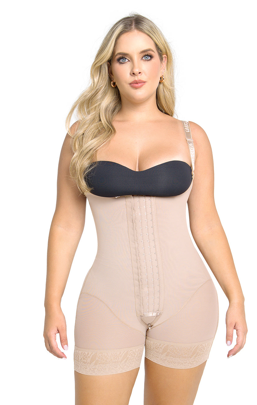 Soy creadora - Faja Espalda Alta Short Corto con 4 Niveles de Ajuste SheerMaxi Ultrainvisible | Labella Power Up