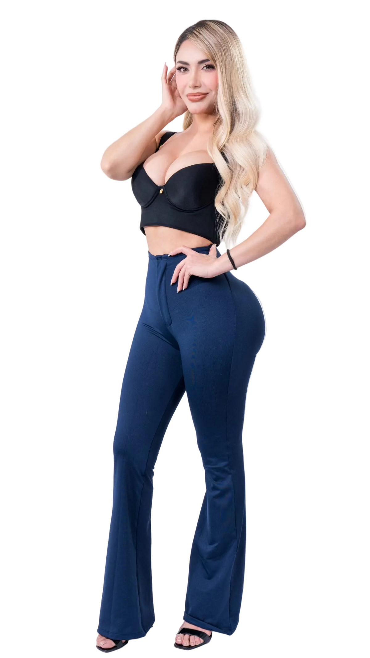 Leggings Colombianos Levanta Glúteos Campana con Faja Interna Doble Realce Booty Up | LABELLA