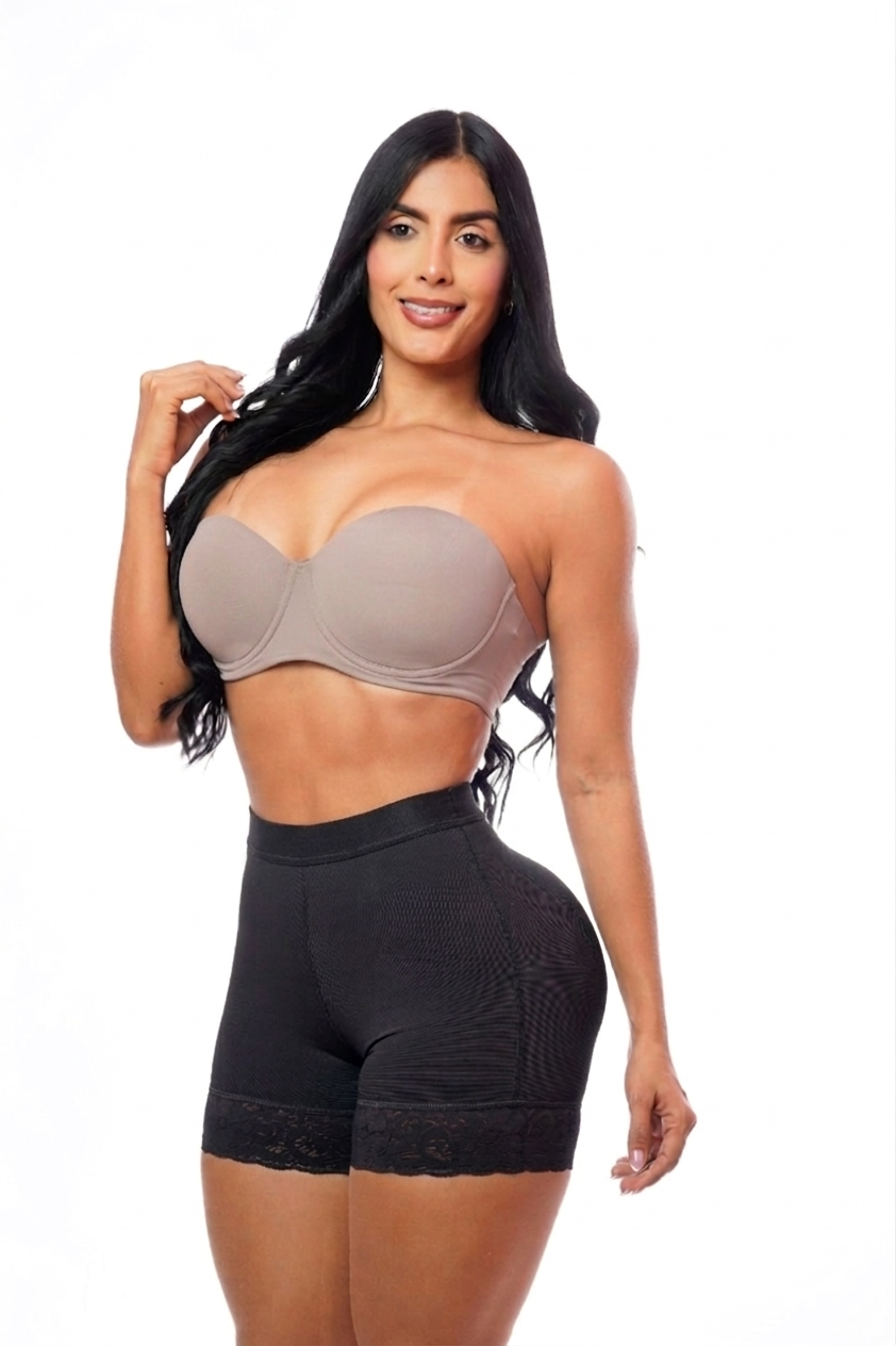 Short Corto Talle Medio Pump Up SS4380 | Levanta Glúteos Efecto Vacumterapia + Calzón Gratis