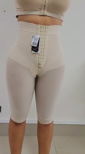 FP9154 SHORT PUSH UP DE PIERNA LARGA RELOJ DE ARENA DOBLE TALLA A LA CINTURA CON REALCE BOOTYLOVE